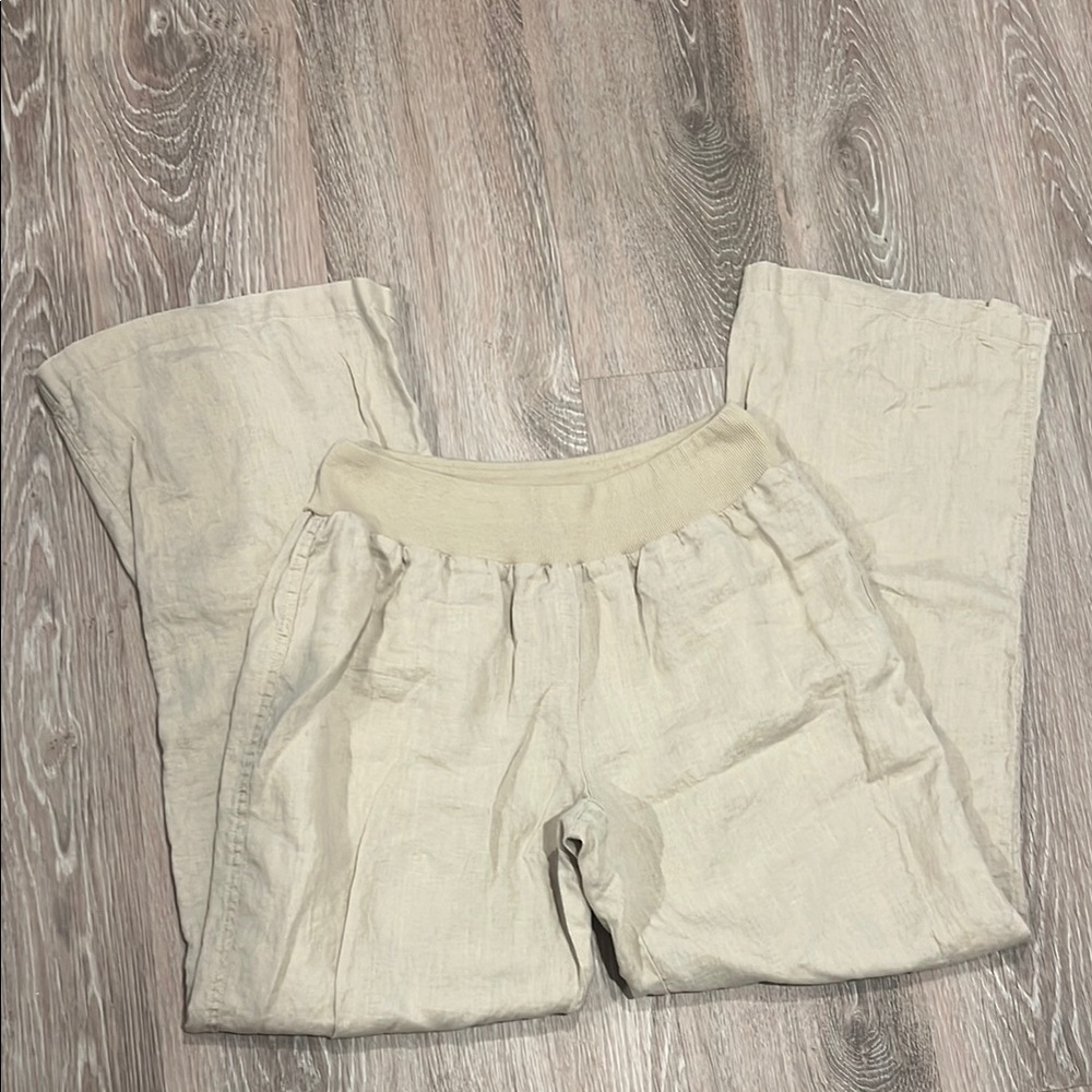 Calvin Klein Beige Straight Leg Pants